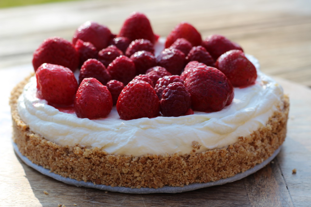 cheesecake limoen en vlierbloesem