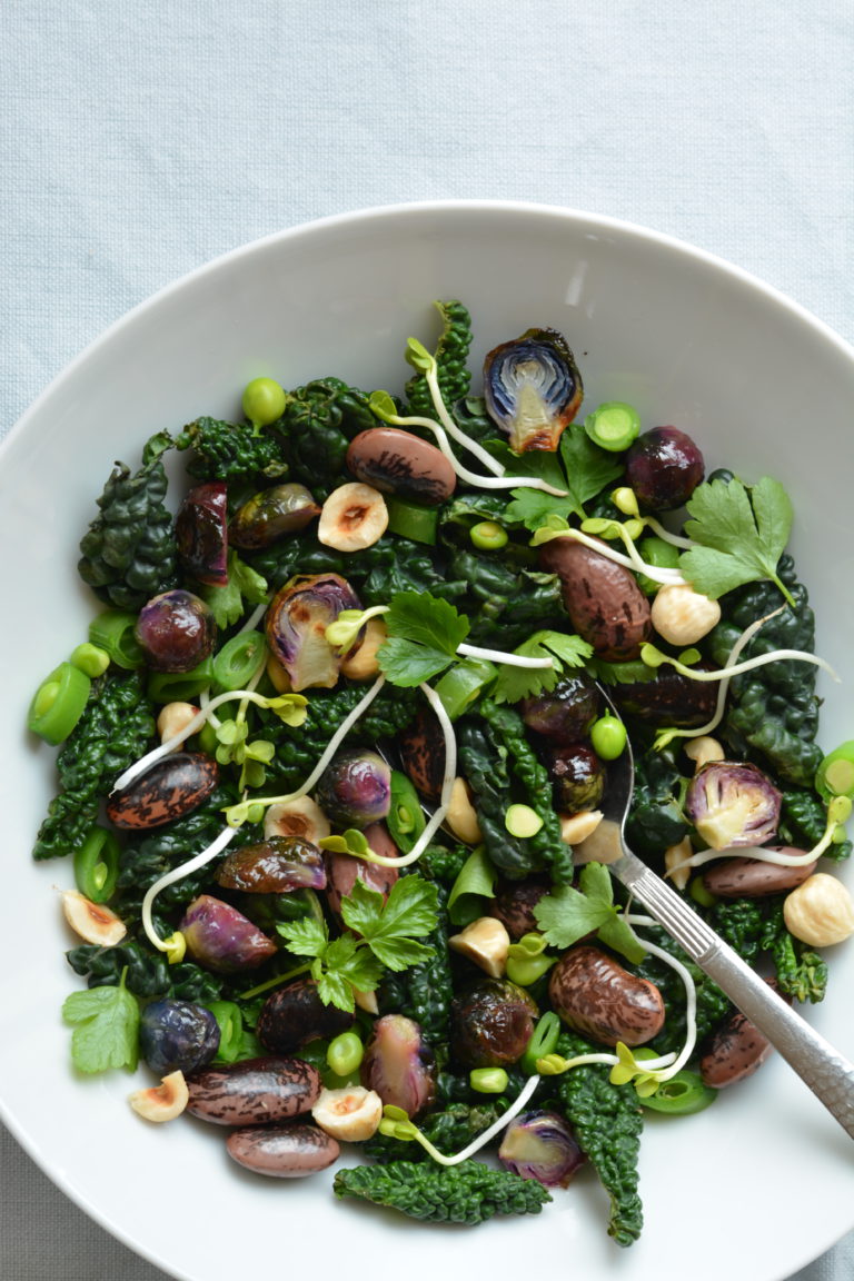 Bean salad 2/2 cavolo nero with scarlet runner beans and roasted