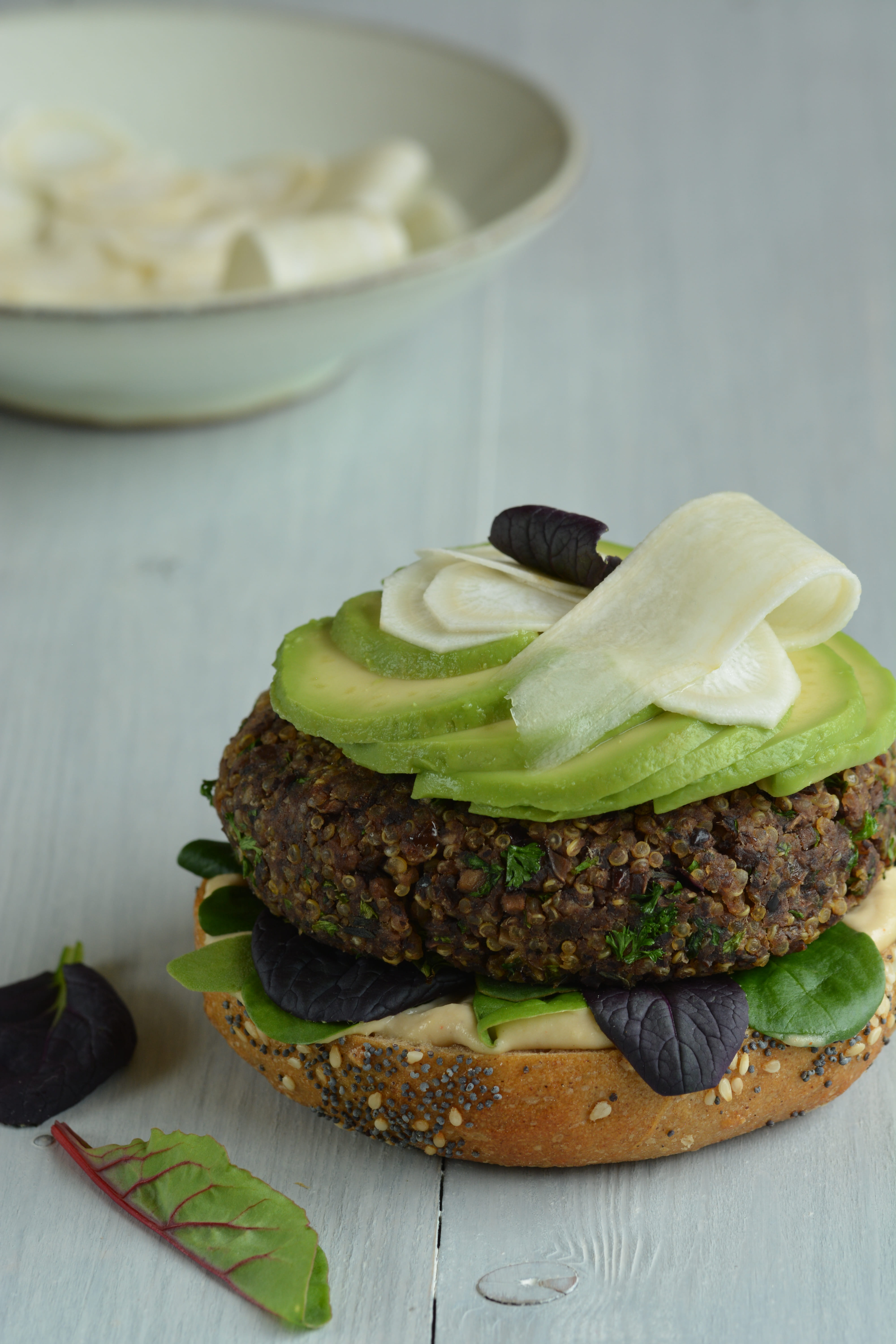 black bean burger