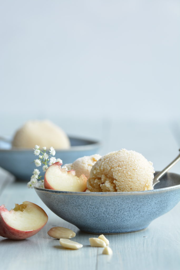 peach ice cream