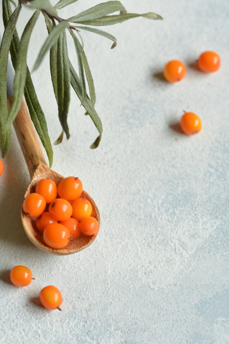 Sea buckthorn sauce with ginger and orange zest Berries & Lime